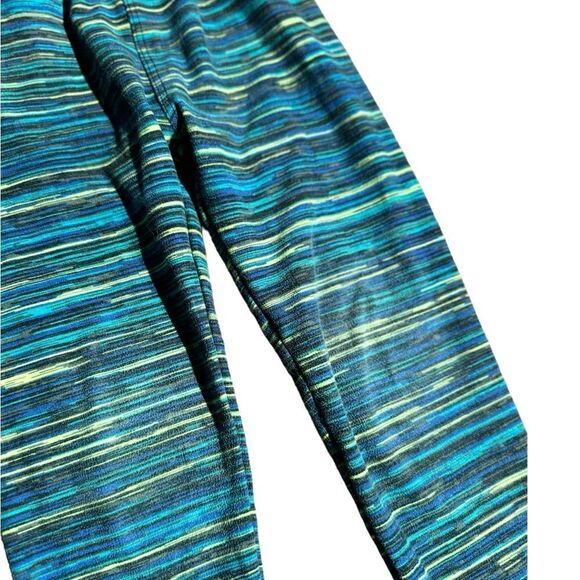 SweetLegs Girls Blue Striped Leggings Size 2-4 - Picture 2 of 5